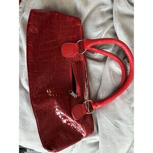 Primewear Red Crocodile Thermal Insulated Clutch Tote Bag